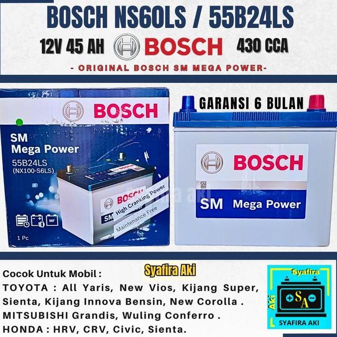 Aki Bosch Ns60LS / 55B24LS