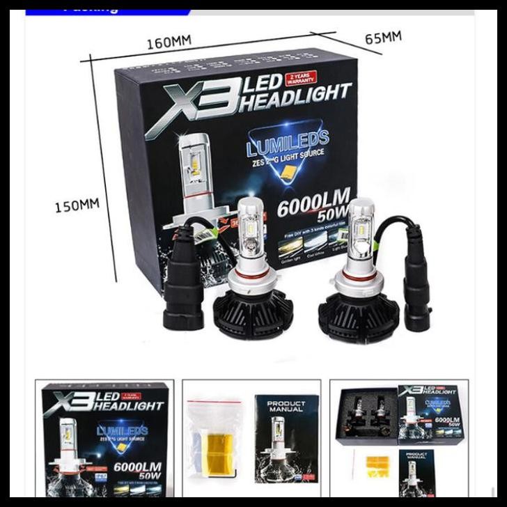 DISKON LAMPU LED HAED LAMPU TURBO LED X3 H4 H 11 3 WARNA MOBIL ERTIGA OL 