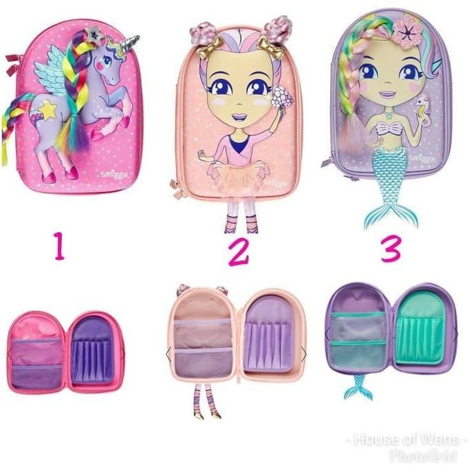

Smiggle Dolly Squad Hardtop Pencil Case - Tempat Pensil Smiggle New Stok