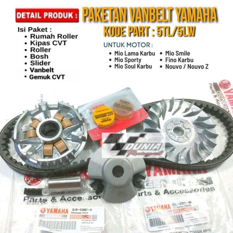 Ttp Paket Rumah Roller Kipas Gemuk Vanbelt Mio Sporty Mio Smile Mio Soul Fino Karbu Nouvo 5Tl