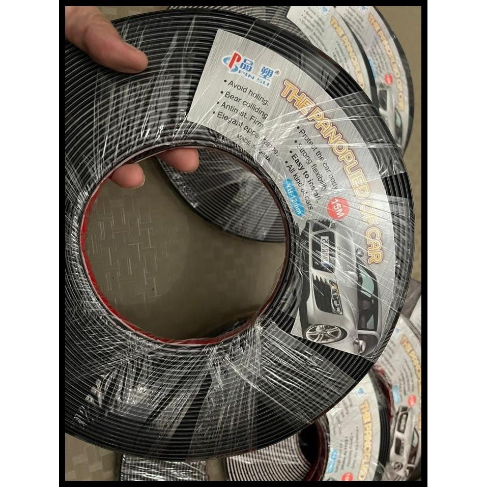 TERBARU LIS MOLDING HITAM MOBIL UNIVERSAL 