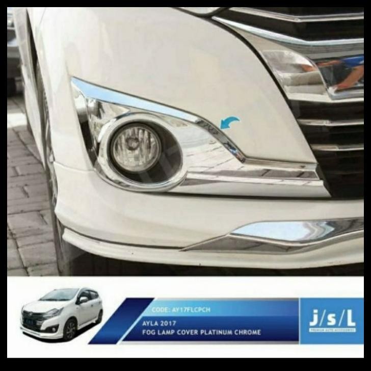 GRATIS ONGKIR RING FOGLAMP COVER FOGLAMP NEW AYLA 2017 UP MODEL PLATINUM CHROME 