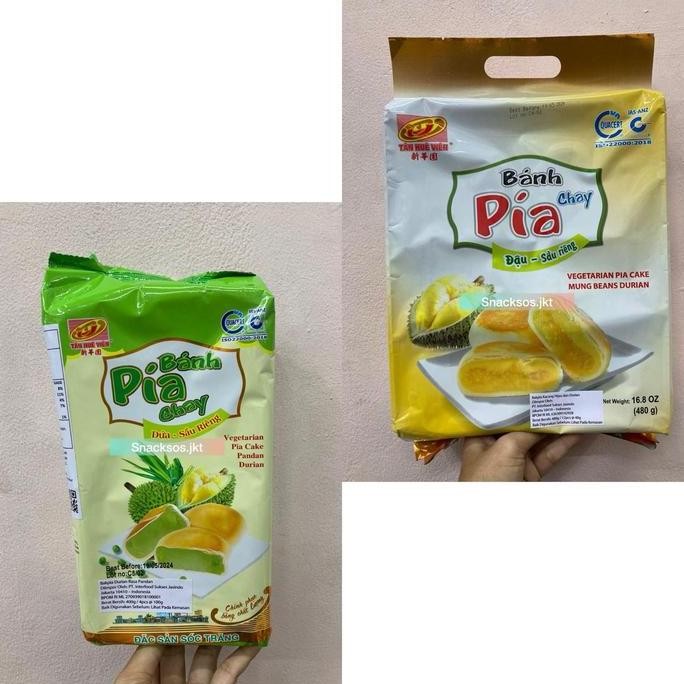 

[PACK] BANH PIA CAKE DURIAN PIE DUREN VIETNAM VEGETARIAN MUNG BEANS / BLACK SESAME / DURIAN PANDAN / MISCELLANEOUS