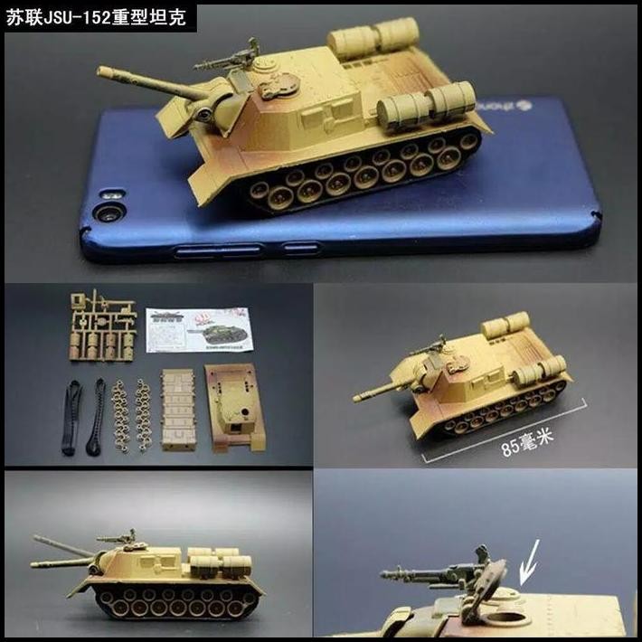 miniatur mainan tank USSR JSU-152