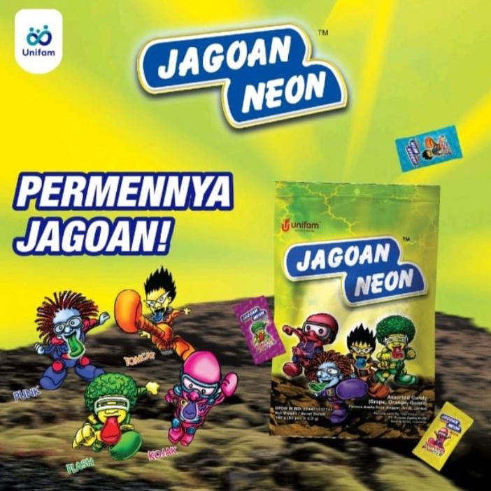 

Jagoan Neon Assorted Bag | 40 Pcs @ 2.5 Gr | Unifam