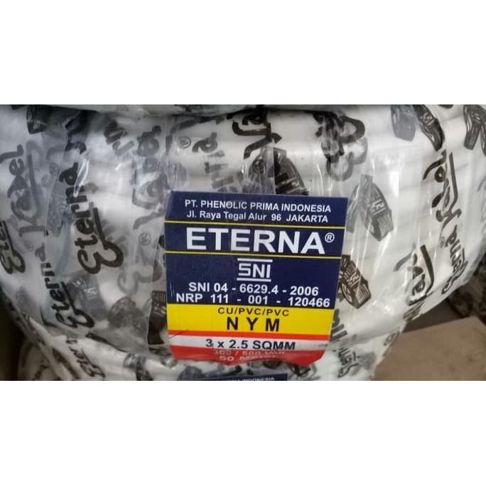 Kabel ETERNA NYM 3x2.5 Kabel Listrik ETERNA NYM ETERNA 3x2.5 - PER METER DiM