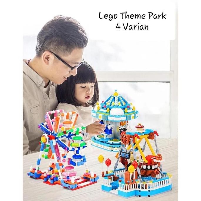 Mainan Anak Anti Bosan Taman Bermain Pasar Malam Kora Kora Kids Toys Kado Ulang Tahun Premium Ready
