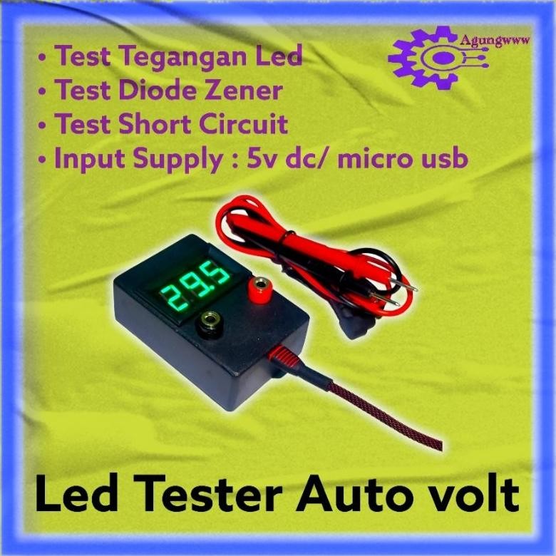 Led tester auto volt alat tes led,backlight dan diode zen DiM