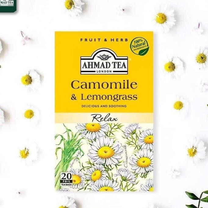 

Ahmad Tea Relaxing Camomile Lemongrass Teh Bunga Sereh Sehat 20S 30 Gram