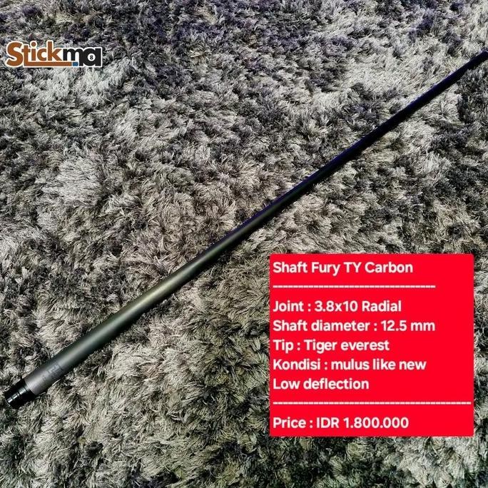 TERBARU Shaft Fury TY Carbon Like New