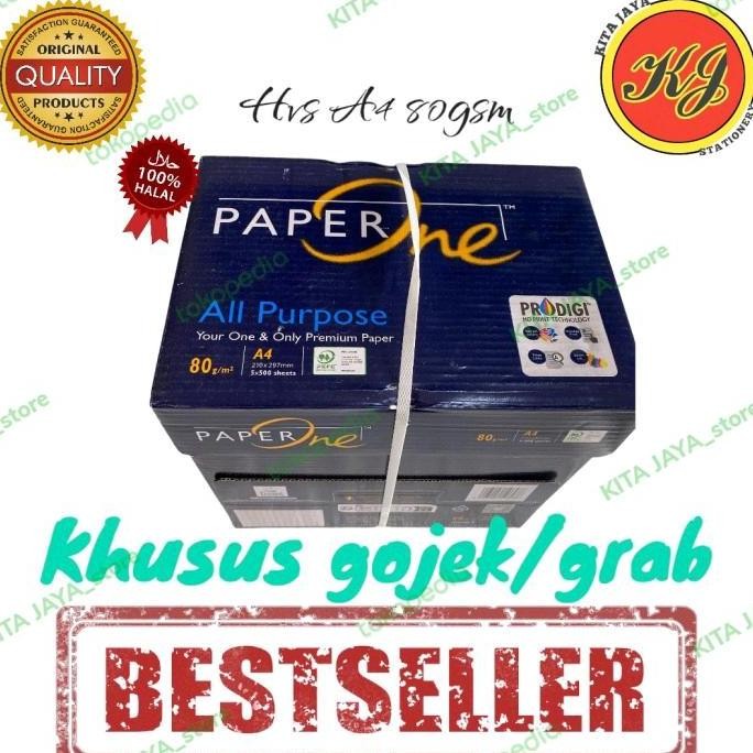 

Kertas Hvs A4 80 Gsm Paper One, 1 Dus