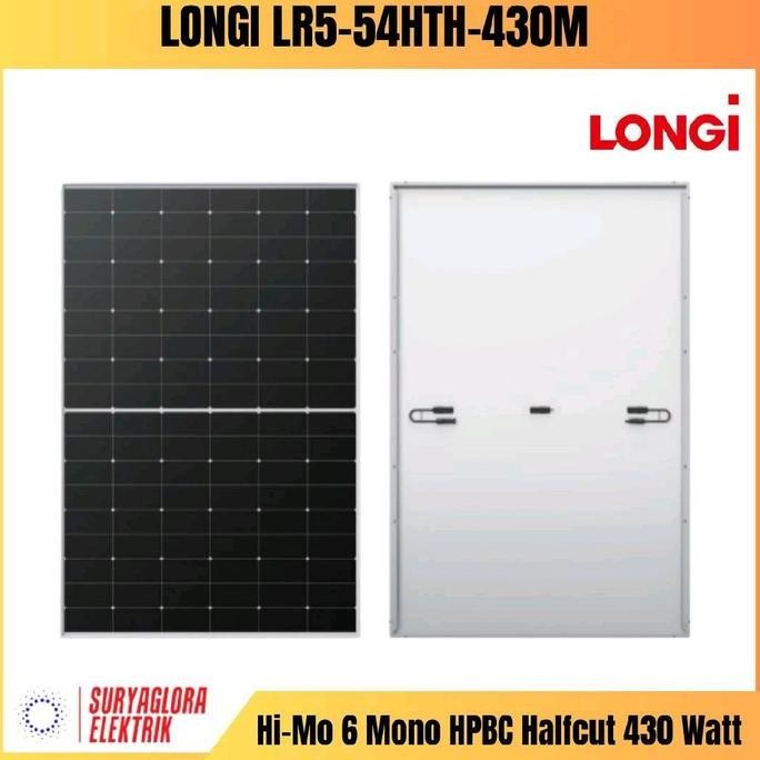 Longi 430Wp Mono Perc Halfcut Solar Module / Panel Surya 430 Wp