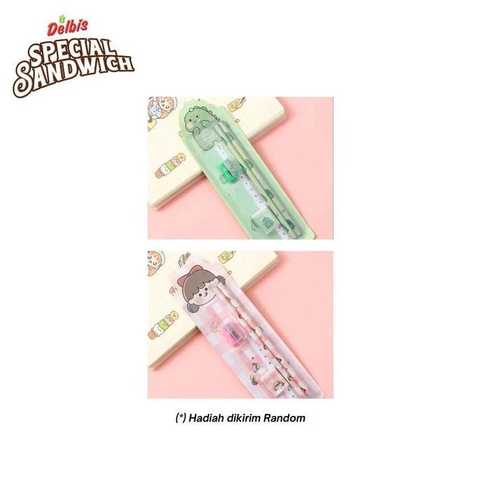

[Hadiah Kombo Hemat] Set Alat Tulis Delbis New Stok