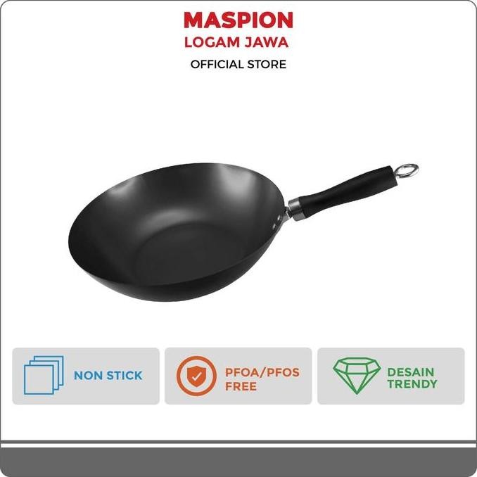 Promo Maspion Maslon Wajan Anti Lengket Basic Classic Wok 30 Cm