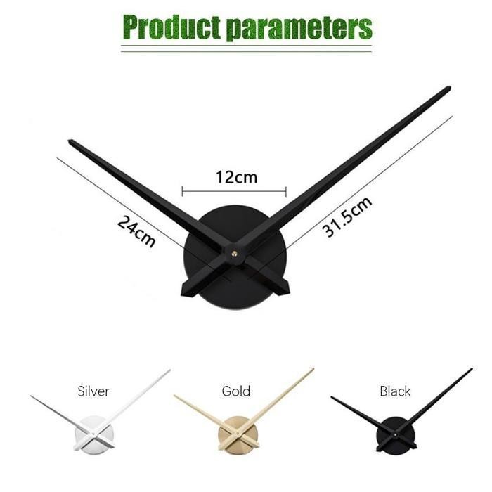 Mesin & Jarum Jam Dinding Jumbo Besar Diy | Giant Wall Clock | Diy Clock | Raksasa Besar