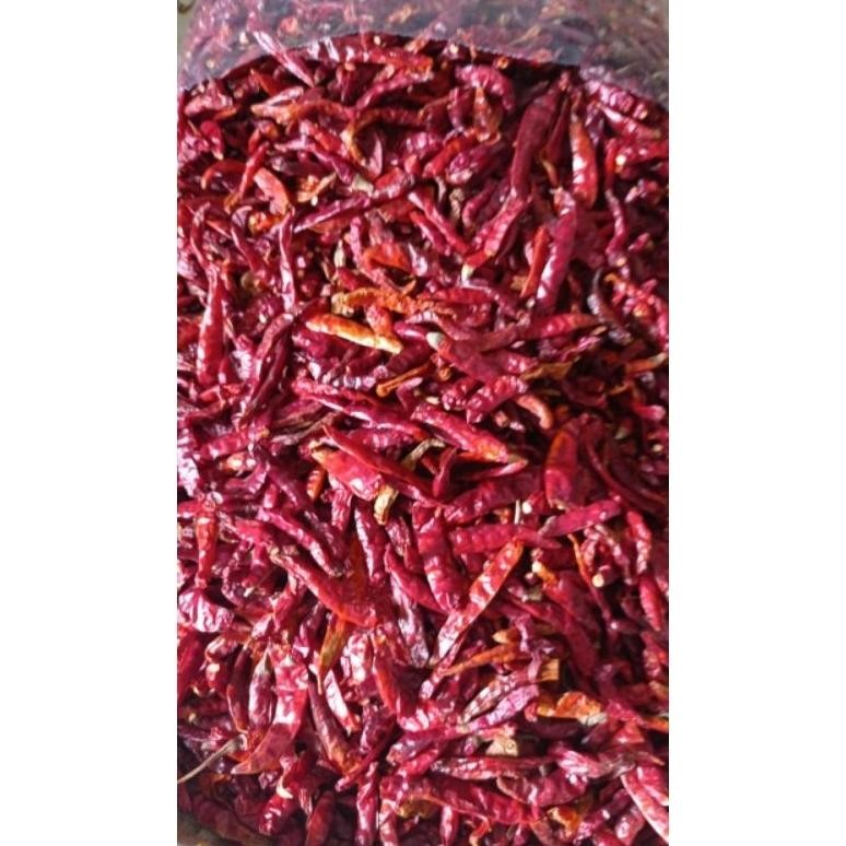 

Dapatkan 1Bal Isi 5Kg Cabe Rawit Teja Kering (Premium) No.1 Grade A Pedas Alami /Harga Hemat