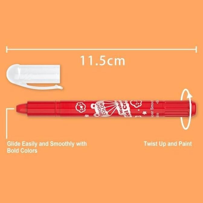 

Krayon Larut Dalam Air Krayon Pegang Mata Sedang Pegang Krayon 24/48 Mata Besar Silky Crayon