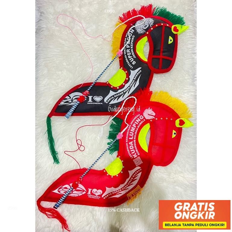 Kuda Spon + Pecut Jaranan Kepang Jaranan Pegon Kuda Kepang Mainan Kuda Lumping Kuda Ponorogo Jaranan