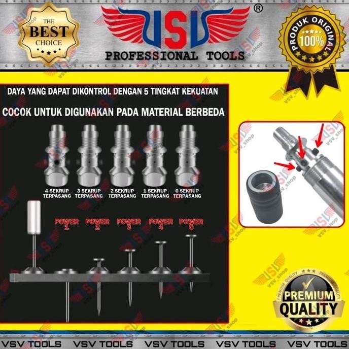

Alat Paku Tembak Paku Beton Nail Gun VSV Stampset