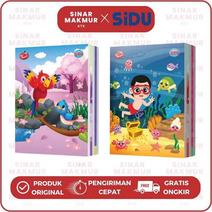 

Buku Tulis/Buku Catatan/Notebook 58 Lembar Sidu/Sinar Dunia (5 pcs)