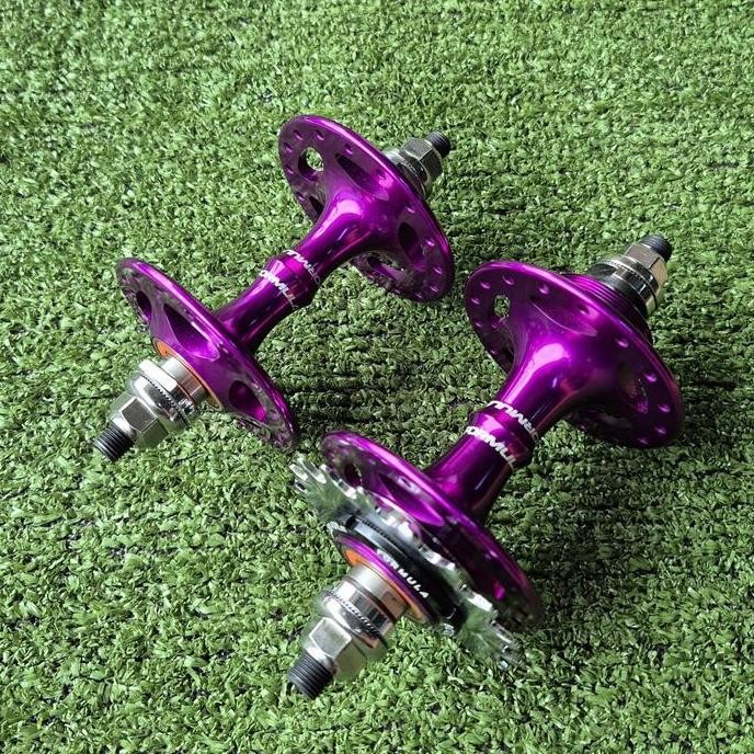 HUB FREEHUB FORMULA FIXIE BMX 32H BEARING COG LOCKRING UNGU TAIWAN murah