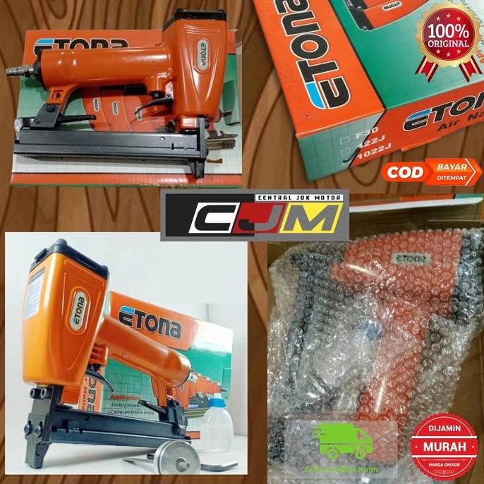 

Mesin Staples Tembak Angin Kompresor - ETONA 1022J Gun Air Nailer