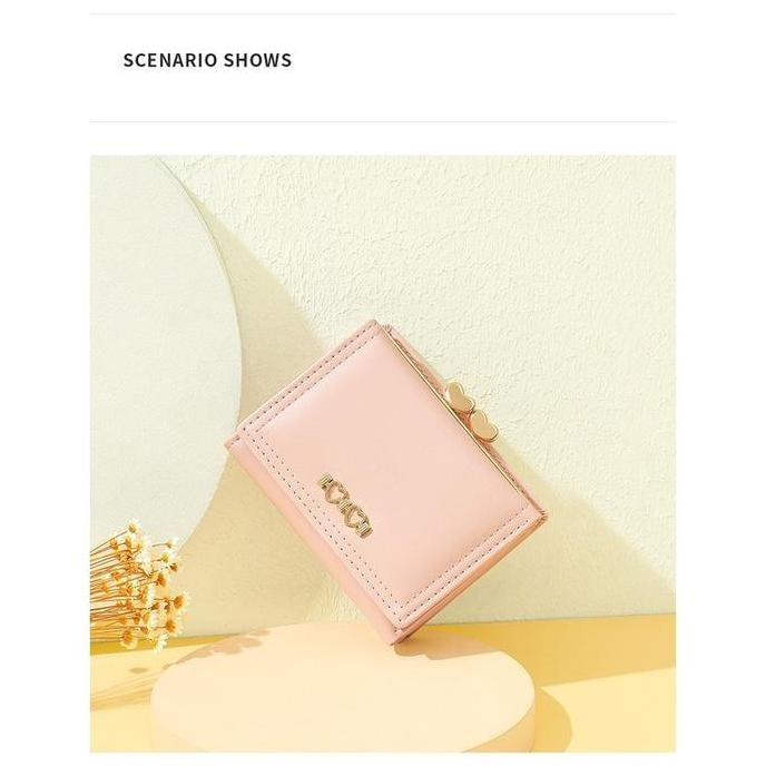 Dompet Wanita Jiufeng Wanita Pendek Dompet Serba Guna Dompet Hewan Bordir Dompet Pemegang Kartu Kred