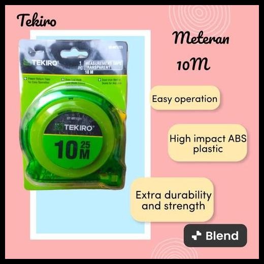 

TERMURAH TEKIRO METERAN TRANSPARAN 10M / TEKIRO METERAN 10 M !!!!