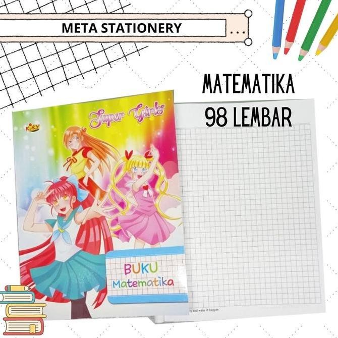 

Buku kotak Matematika Kiky 98 lembar (Motif Random)