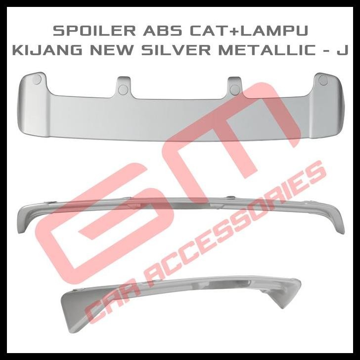 BEST DEAL SPOILER ABS CAT+LAMPU KIJANG NEW SILVER METALLIC - J