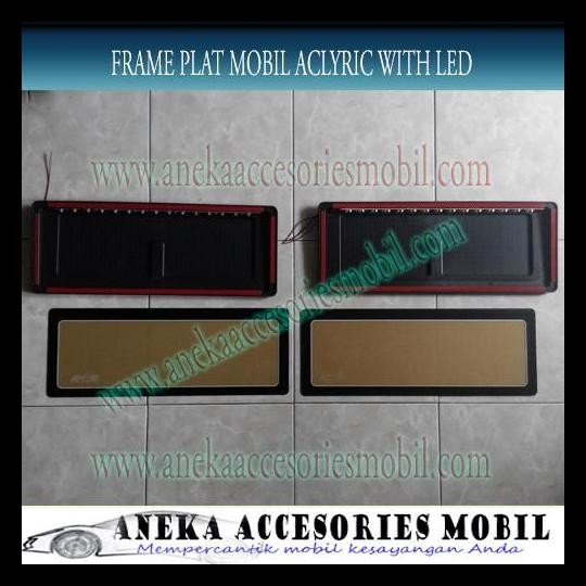 DISKON FRAME/COVER PLAT MOBIL ACLYRIC  WITH LED TOYOTA ETIOS VALCO UKURAN 46, 