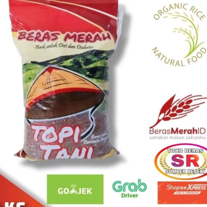 

Beras Merah Cap Topi Tani 5 Kg Organik