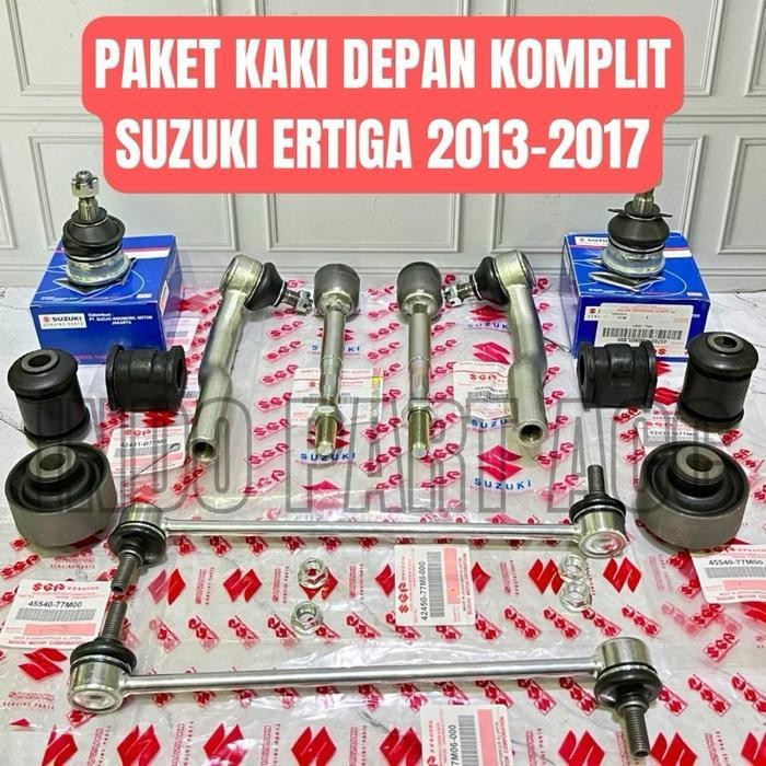 Paket Kaki Kaki Komplit Suzuki Ertiga 2013-2017 Tierod/Rack End/Link Stabil/Boot Steer/Bushing/Ball 