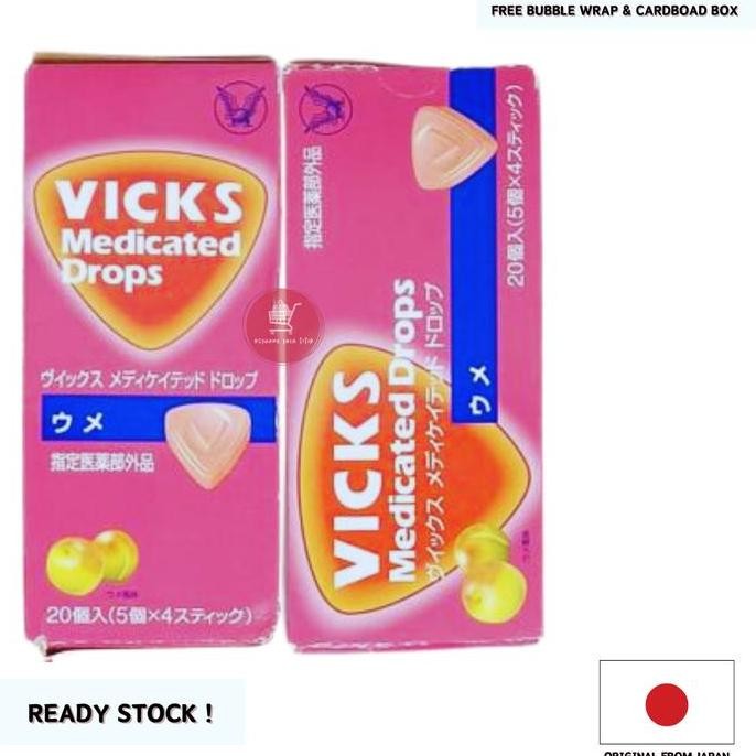 

Taisho Vicks Drops Medicated / Permen Tenggorokan / Throat Candy Japan Kualitas Terbaik Harga Termurah
