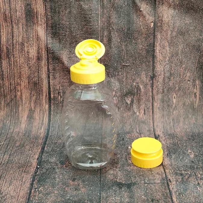

TERMURAH PAKET 12 BOTOL KOSONG MADU TJ 250ML - BOTOL PLASTIK FLIPTOP TUTUP KUNING