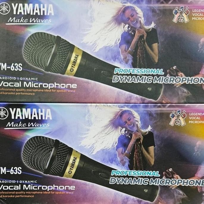 BARU MIC DYNAMIC YAMAHA YM-63S PROFESIONAL VOKAL KARAOKE ORIGINAL