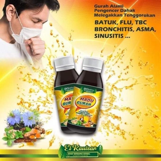 

TERMURAH MADU GURAH EL KAUTSAR 100% ASLI - OBAT HERBAL BATUK FLU SINUS ASMA ANAK DEWASA
