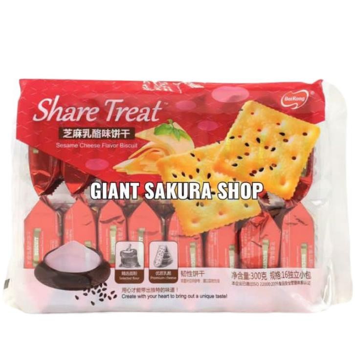 

Bairong Share Treat Sesame Cheese Flavor Biskuit Biskuit Sna Camilan