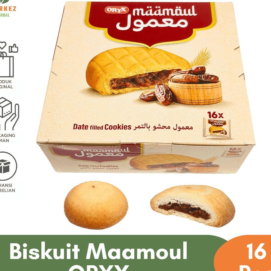 

Biskuit Maamoul Mamoul Al Batal Makanan Sna Cemilan Kue Jajanan Arab Kurma 1 Box Isi 16 Pcs