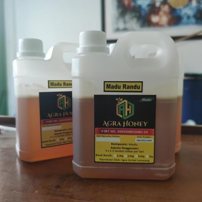 

TERMURAH MADU RANDU 1KG ASLI AGRA HONEY - MADU MURNI TANPA CAMPURAN