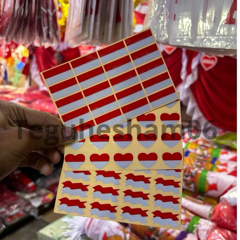 

Df-8 Sticker Pipi Bendera Indonesia Dunia Ori Stiker Hiasan Pipi Grosir / 17 Agustus