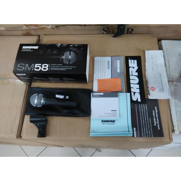 BARU SHURE SM-58 MIC VOCAL DYNAMIC ORIGINAL MADE IN MEXICO