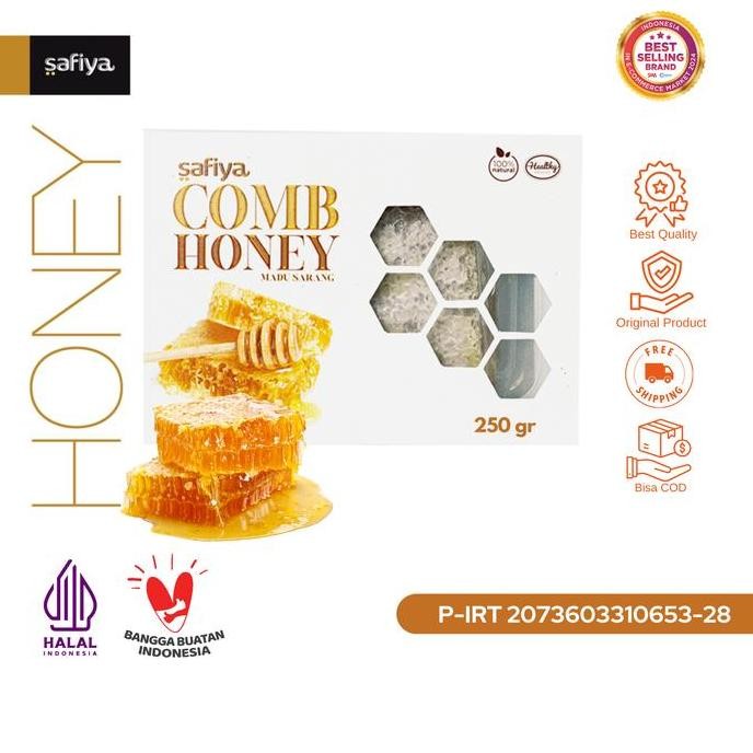 

TERMURAH SAFIYA MADU SARANG ASLI 250GR SARANG MADU PREMIUM HONEY ALAMI