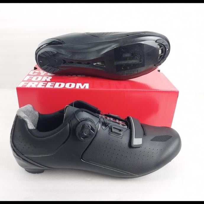Santic Men Cycling Road Bike Shoes - Sepatu Sepeda - FMS18007H - Black
