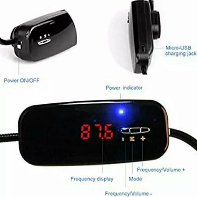 BARU MIC BANDO JEPIT KEPALA WIRELESS MIC CALL CENTER & SPEAKER HEADSET