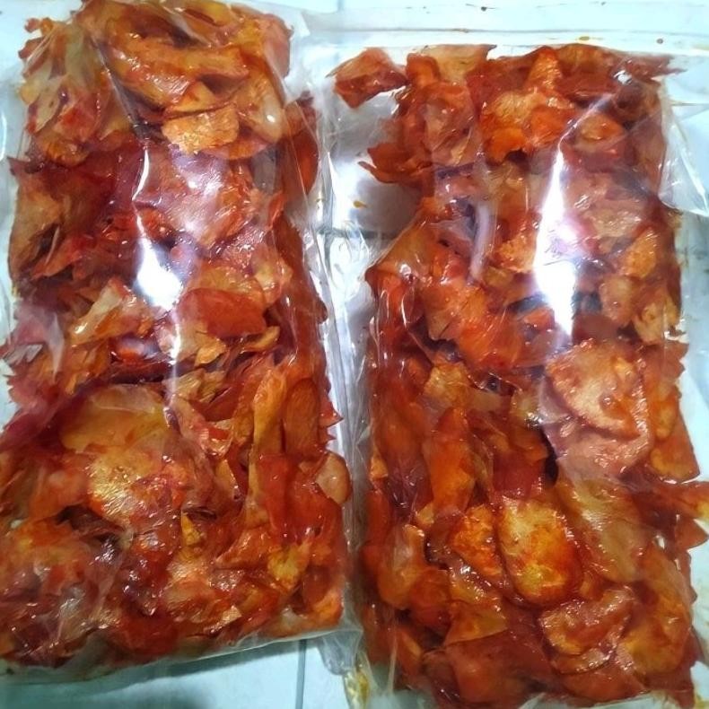 

Keripik Singkong Lengket Pedas Manis 1 Kg