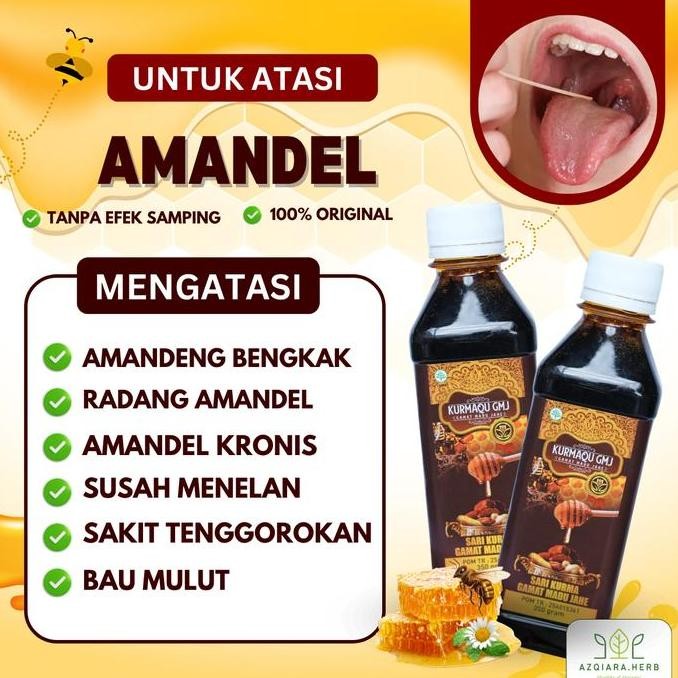 

TERMURAH MADU KURMAQU HERBAL AMANDEL ANAK - OBAT RADANG TENGGOROKAN & SARI KURMA