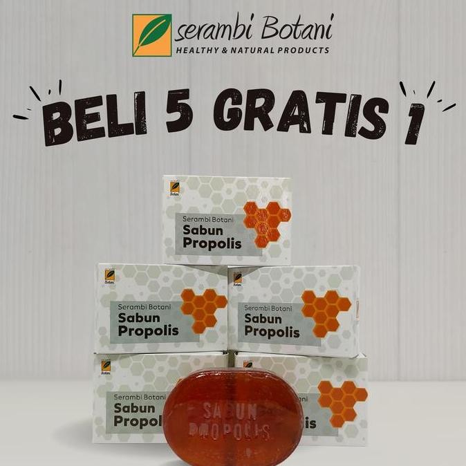 

TERMURAH SABUN MADU PROPOLIS 5 PCS + 1 FREE - SABUN HERBAL ALAMI ANTIBAKTERI