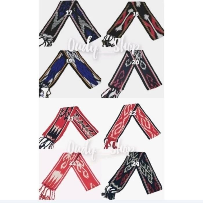 Syal Tenun Etnik Dayak Kalimantan Aksesoris Pendaki Gunung