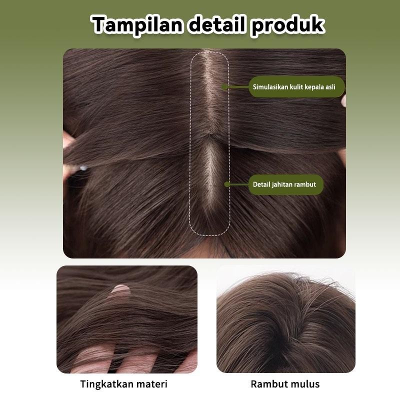 King KaRambut Pendek Korea Full Wig Wanita Korea Netral Pendek Rambut Pendek Berbulu Alami Rambut Pa